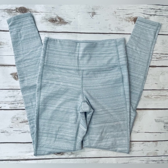 Athleta Jacquard Chaturanga Leggings White Grey Size XS - Picture 1 of 7